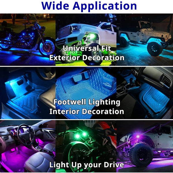 Colorful Remote Car Lights