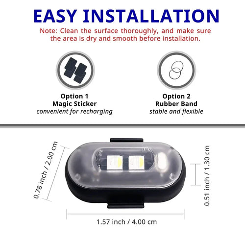 Colorful Remote Car Lights